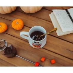 Silver Buffalo Sanrio Hello Kitty Pumpkin Candy Burglar Tapered Pottery Mug | Holds 14 Ounces -Halloween Costume Store GUEST b0d7f86a 7d53 4b87 b7fe 0895bd658481