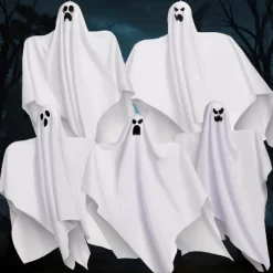Joyfy 5 Pcs Halloween 27.5'' Hanging Ghost Decoration,Halloween Decor,Front Yard Patio Lawn Garden Outdoor And Holiday Porch Haunted House Tree Décor -Halloween Costume Store GUEST b1fa52bc 6324 4ac0 ac17 de2c562a5634
