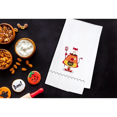 C&F Home Candy Corn Devil Halloween Guest Towel 2 C&F Home Candy Corn Devil Halloween Guest Towel - Image 2