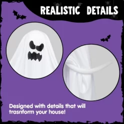 Joyfy 5 Pcs Halloween 27.5'' Hanging Ghost Decoration,Halloween Decor,Front Yard Patio Lawn Garden Outdoor And Holiday Porch Haunted House Tree Décor -Halloween Costume Store GUEST b33cc02c 02c5 473c 8f96 eded4bae4f31