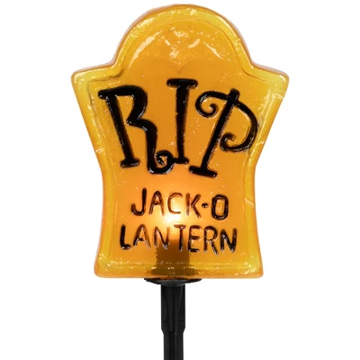 Northlight Lighted R.I.P Tombstone Halloween Outdoor Pathway Markers - 18" - Set Of 3 8 Northlight Lighted R.I.P Tombstone Halloween Outdoor Pathway Markers - 18" - Set Of 3 - Image 8