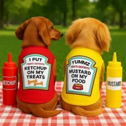 Parisian Pet 'Mustard Licker' Halloween Costume For Dogs & Cats – Adorable Mustard Dog Costume, Pet Halloween Outfit, Yellow -Halloween Costume Store GUEST b60d38bc 38ac 4555 9937 1d9825ee1ba9 1