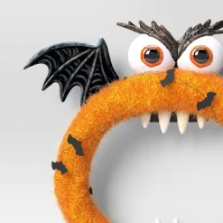 19.5" Animated Monster Wreath Halloween Decorative Prop Orange - Hyde And EEK! Boutique™ -Halloween Costume Store GUEST b8c1eeac ecd5 43a1 a48a bcaa72916f71