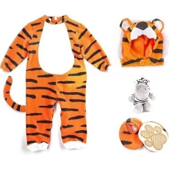 Joyfy Baby Halloween Costume Tiger Jumpsuit With Tail, Toddler One Piece Animal Suit With Hat For Halloween Dress Up Party -Halloween Costume Store GUEST b8d1ccfa 846b 45fc a31b 998b84fd0b8c