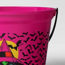 7.64" Witch Halloween Plastic Trick Or Treat Pail Dark Pink - Hyde And EEK! Boutique™ -Halloween Costume Store GUEST bab392f2 3f44 4444 8bba 2c4f6ba4966c