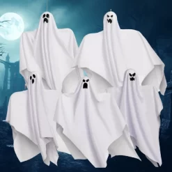 Joyfy 5 Pcs Halloween 27.5'' Hanging Ghost Decoration,Halloween Decor,Front Yard Patio Lawn Garden Outdoor And Holiday Porch Haunted House Tree Décor -Halloween Costume Store GUEST bbc60b50 4fe2 484c 8dca 4cb799a0c320