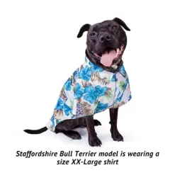 Midlee Blue Hibiscus Hawaiian Dog Shirt -Halloween Costume Store GUEST bc0a186e bf2d 4b71 ba87 39c79cd7da23