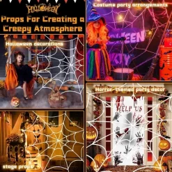 Spider Webs Halloween Decorations Outdoor, 10.5ft 7 Coils White Fake Spider Web, Wall Decor For Halloween Party -Halloween Costume Store GUEST bcd9785c 9935 4b4c 80f0 0368ca312265