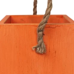 Northlight Small Orange Wood Jack O Lantern Halloween Candle Lantern - 6.25" -Halloween Costume Store GUEST bebde316 d64d 47af b93c bf7c17d12876