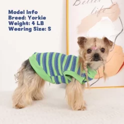 Dog Shirt, Pet Clothes For Chihuahua, Yorkie Teacup Costumes Striped, Small Dogs Sleeveless Tank Top Vest, Breathable Cotton Puppy T-Shirt -Halloween Costume Store GUEST bec0f6a2 c06c 43a3 9d39 6c9d058b9cd7