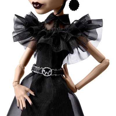 Monster High X Wednesday Collectible Rave'N Wednesday Doll In Black Gown 2 Monster High X Wednesday Collectible Rave'N Wednesday Doll In Black Gown - Image 2