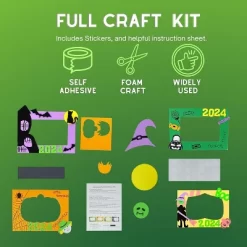 4E’s Novelty Halloween Picture Frame Craft Kit For Kids – 12 Pcs 2024 Dated Foam Photo Frames, DIY Photo Frame For Kids, Fall Craft For Kids -Halloween Costume Store GUEST c512f26f 1efc 4b16 95bd b4a68f7a44bc