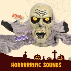 Joyfy Groundbreaking Zombie Halloween Décor, Halloween Climbing Zombie Sound And Flashing Eyes, Yard Garden Party Decorations For Outdoor Indoor -Halloween Costume Store GUEST c5434df5 7490 45e9 8f4c 0f5e76fb8b41