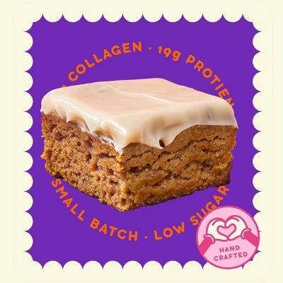 Prime Bites Glazed Pumpkin Spice Protein Brownie - 19g Protein - 2.29oz 3 Prime Bites Glazed Pumpkin Spice Protein Brownie - 19g Protein - 2.29oz - Image 3