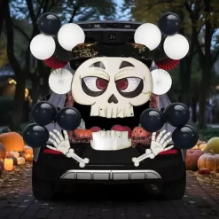 Joyfy Halloween Trunk Or Treat Car Decorations Kit With Skeleton Design, Car Archway Garage Decoration With A Set Of Skeleton Paper Board, Balloons -Halloween Costume Store GUEST c761529d e939 4ede b6b6 46cb2f4554b1