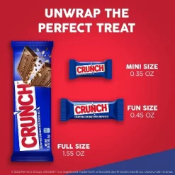 Crunch 16 Pack Full Size Single Chocolate Candy Bar 1.55oz Each Bulk Packaging -Halloween Costume Store GUEST c9ae4bd5 b9d7 440e 877e ca315f8199a6