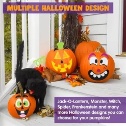 Joyfy 16 Packs Halloween Foam Craft Kit Pumpkin Decor Stickers, Halloween Party Favors School Games Gifts For Kids, Arts Activities Party Supplies -Halloween Costume Store GUEST ca16ae27 e6f3 4eca 96fa a3f0ac856398
