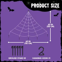 Joyfy Halloween Spider Web With Giant Spider Set,Realistic Hairy Spiders,400 Sq Ft Spider Web,Outdoor Decorations And Yard Party Decor Supplies -Halloween Costume Store GUEST ca3245a4 e6b7 4b9d 89e6 0df15da6aa9e