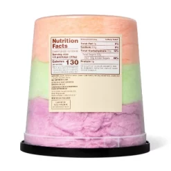 Halloween Orange, Green Apple And Grape Cotton Candy Layer Cake - 3.5oz - Favorite Dayâ„¢