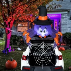 Joyfy 5 FT Long Halloween Inflatable Outdoor Decoration, Inflatable Spider With Spider Web Trunk Or Treat Car Decorations For Car Outdoor Yard Decor -Halloween Costume Store GUEST cab6c2c0 feb2 4b73 8596 75a66f721429