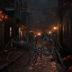 Joyfy 3pcs Halloween 63'' Hairy Huge Realistic Spiders, Indoor Outdoor And Yard Creepy Decor,Halloween Party Garden Haunted House Decorations -Halloween Costume Store GUEST ccea33cd a645 4529 a84f 1bcc690897bd