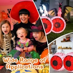 Costway 2 Pack 3 FT Halloween Inflatable Eyeballs W/ Air Blower & Red LED Lights -Halloween Costume Store GUEST ceb8072a e72d 4618 b3f2 9c2b3968c6df