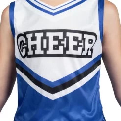 Joyfy Girls' Cheerleader Costume Halloween - Cheerleader Uniform Child Cheerleader Costume For Halloween Party - Pink / Blue -Halloween Costume Store GUEST cfdd2916 9ac8 4ee7 96f4 4a057f05181e