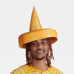 2pc Adult Mustard Halloween Costume Accessory Set - Hyde And EEK! Boutique™: Headpiece & Labels