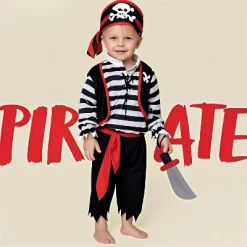 Joyfy Halloween Baby RolePlay Costume, Halloween Pirate Costume, Infant Pirate Outfit Set For Halloween Dress Up Party -Halloween Costume Store GUEST d3fb68f7 53ba 4cb1 bf3a bbf7550d454a
