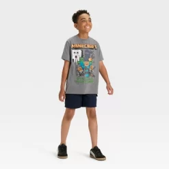 Minecraft Boys' Halloween Trick Or Treat Short Sleeve Graphic T-Shirt - Gray -Halloween Costume Store GUEST d4241ba5 805e 4d80 b475 1466959c87d3