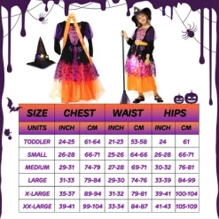 Garvee Glow Witch Dress With Hat--Witch Costume(Orange,M) -Halloween Costume Store GUEST d436bb50 606a 4a40 b0d8 d8e59bcab365