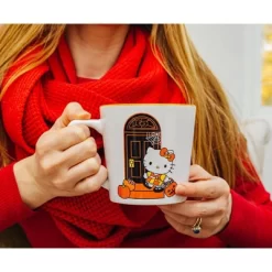 Silver Buffalo Sanrio Hello Kitty Pumpkins Ceramic Latte Mug | Holds 17 Ounces -Halloween Costume Store GUEST d9e7ade9 153f 43c8 9352 1859ddb888d1