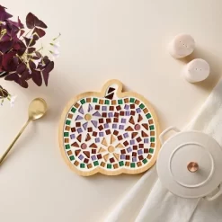 Halloween Craft Mosaic Pumpkin Trivet Kit - Mondo Llamaâ„¢