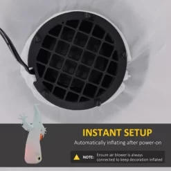 Syemin Decorative Holiday Scene Props Halloween Inflatable Outdoor Decoration Ghost With Pumpkin, Blow Up Yard Decor, White, 41.3"*25.5"*70.8" -Halloween Costume Store GUEST da85d18b 44d4 44d1 90ec 91d30aa9d84f