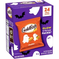 Pepperidge Farm Goldfish Halloween Edition Cheddar Crackers Snack Packs Multipack Box - 18oz/24ct