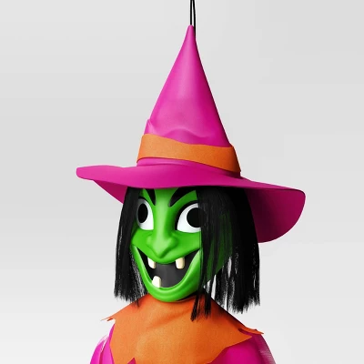 42" Light And Sound Witch Ghoul Halloween Decorative Prop - Hyde And EEK! Boutique™ 2 42" Light And Sound Witch Ghoul Halloween Decorative Prop - Hyde And EEK! Boutique™ - Image 2