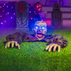 Joyfy Halloween Outdoor Decoration Animated Zombie Groundbreaker With Flashing Eyes For Halloween Yard, Lawn, Patio, Haunted House Decor -Halloween Costume Store GUEST dd3a3701 24bc 41f0 be67 5e6beb153f23