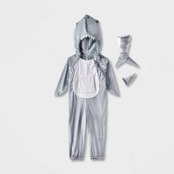 Toddler Shark Adaptive Halloween Costume Jumpsuit - Hyde And EEK! Boutique™ Gray