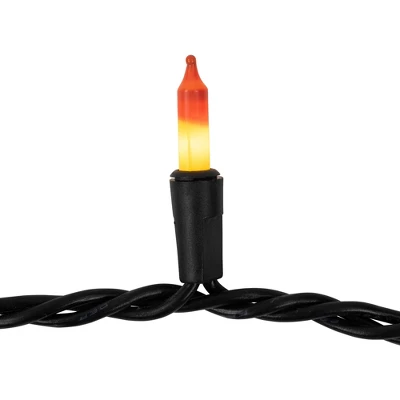 Northlight Candy Corn Mini Halloween Light Set Yellow And Orange 9.5' Black Wire - 50ct 4 Northlight Candy Corn Mini Halloween Light Set Yellow And Orange 9.5' Black Wire - 50ct - Image 4