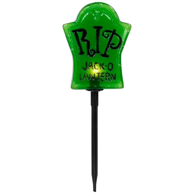 Northlight Lighted R.I.P Tombstone Halloween Outdoor Pathway Markers - 18" - Set Of 3 4 Northlight Lighted R.I.P Tombstone Halloween Outdoor Pathway Markers - 18" - Set Of 3 - Image 4