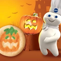 Pillsbury Ready-to-Bake Pumpkin Shape Sugar Cookies Dough - 9.1oz/20ct - Halloween
