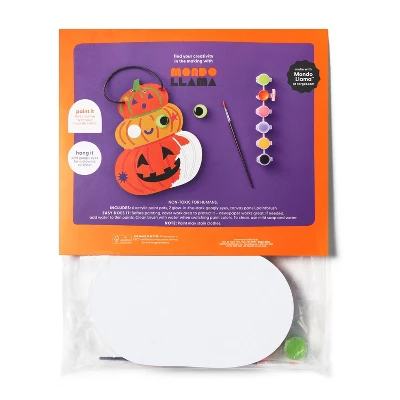 Halloween Craft Jack-O-Lantern Canvas Painting Kit - Mondo Llama™ 2 Halloween Craft Jack-O-Lantern Canvas Painting Kit - Mondo Llama™ - Image 2