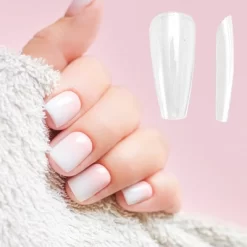 Unique Bargains Women's Trapezoid Fake Nails Clear 1 Set -Halloween Costume Store GUEST e9618bee 46ff 4031 b582 ddf9493f3c21