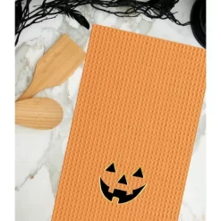 C&F Home Jack O' Lantern Pumpkin Halloween Waffle Weave Cotton Kitchen Towel -Halloween Costume Store GUEST e9de500f 5cbe 455b 99d7 db4b7ecae027