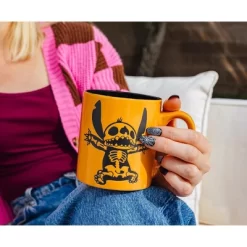 Silver Buffalo Disney Lilo & Stitch Skeleton Wax-Resist Ceramic Pottery Mug | 14 Ounces 12 Silver Buffalo Disney Lilo & Stitch Skeleton Wax-Resist Ceramic Pottery Mug | 14 Ounces -Halloween Costume Store GUEST ea611014 ad60 45ae a3a0 3f54a684d5e8