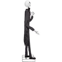 78" Animated Deluxe The Nightmare Before Christmas Black & Purple Jack Skellington Decoration