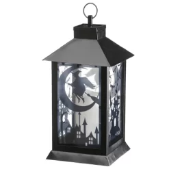 National Tree Company 16" Black Halloween Haunted House Lantern -Halloween Costume Store GUEST eab09f77 260f 4663 ad3e adcdffcba82e