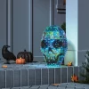 16" Narrow Iridescent Skull 3D Novelty Modular Light Structure Cool White - Hyde And EEK! Boutique™