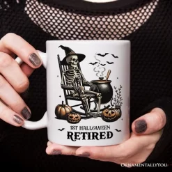 Funny Retired Skeleton Mug, Halloween Mug Gift (Non-Custom Only)| OrnamentallyYou -Halloween Costume Store GUEST f05a9700 145b 442b ac25 ac9d85d8e241