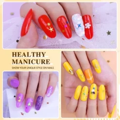 YEVYO Round Gel Fake Nail Tips Full Cover On Fake Nails - 240 PCS -Halloween Costume Store GUEST f0fe6f46 ec27 4c59 91c2 b676ce0ed5a1